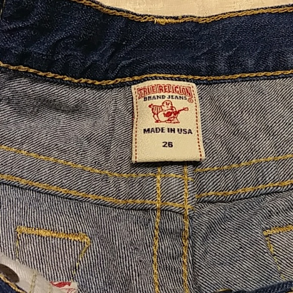 True Religion Brianna Baja Jean Shorts - Picture 3 of 4
